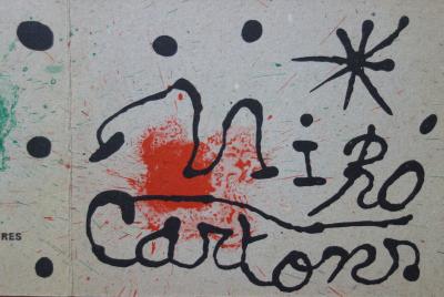 Joan Miro - Cartons 1965, lithographie originale signée 2