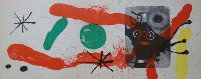 Joan Miro - Cartons 1965, lithographie originale signée 2