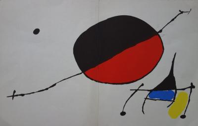 Joan Miro - Peintures sur papier 1971, lithographie originale 2