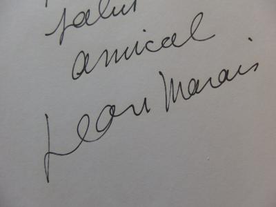 Jean MARAIS : Grand Autographe signé 2