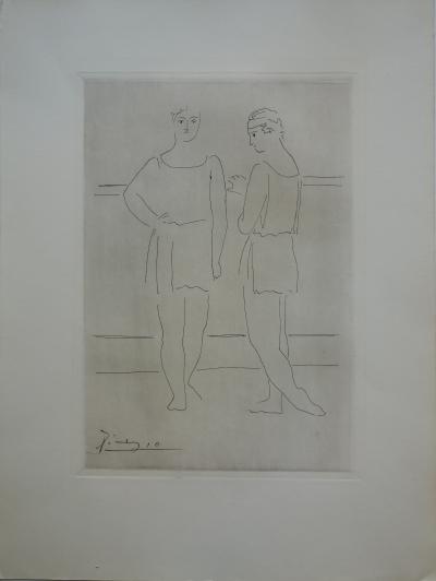Pablo PICASSO (d’après) : Dialogue sur la danse - Gravure signée dans la planche, 1940 2