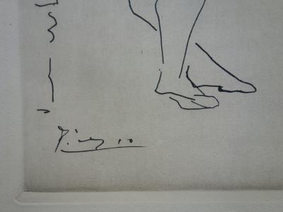Pablo PICASSO (d’après) : Dialogue sur la danse II - Gravure signée dans la planche, 1940 2