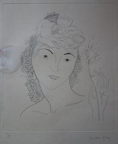 Man Ray : Anna : Fleur de lumière, Gravure originale signée 2
