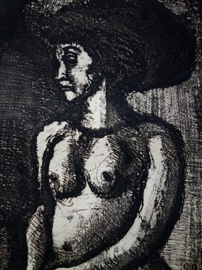 Georges ROUAULT - Belle jeune-femme Africaine - Gravure originale signée 2