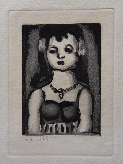 Georges Rouault : Petite fille au collier - Gravure originale signée 2
