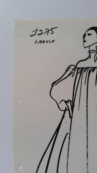 Lanvin - Croquis robe 2