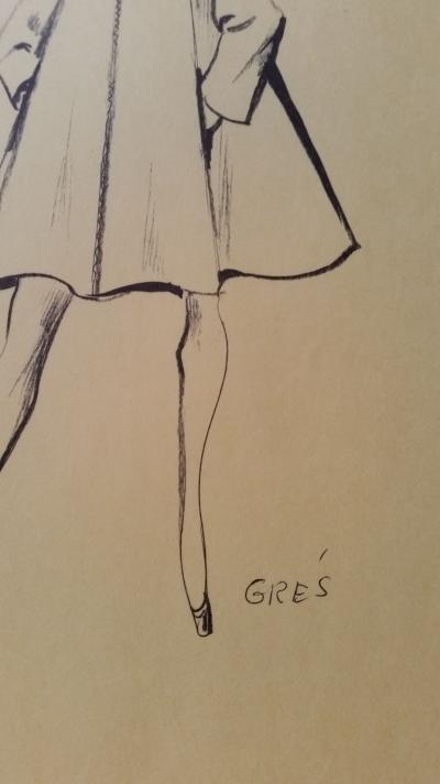 Madame Grès - Croquis veste - Grey wool 2