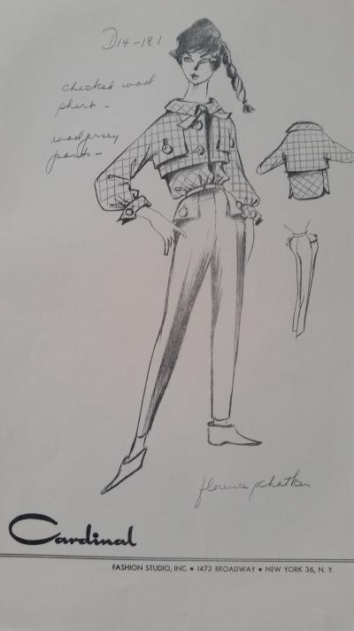 Florence Schatken - Croquis ensemble chemise et pantalon 2