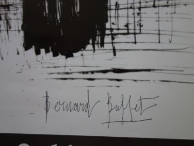 Bernard BUFFET : Le Faucon - Affiche originale signée au stylo 2