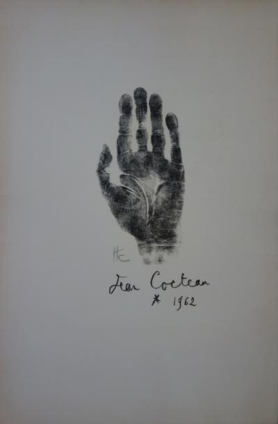 Jean COCTEAU: Main de l’artiste, Lithographie originale signée (vers 1962) 2