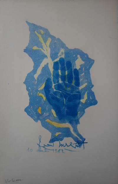 Jean LURCAT : Main de l’artiste, Lithographie originale signée (vers 1962) 2