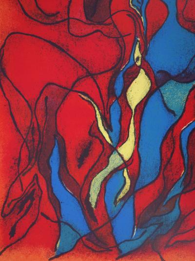Gustave SINGIER - Flamboyant couple - Hand signed lithograph 2