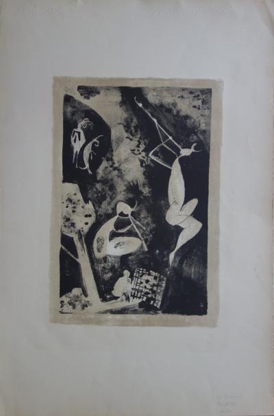 BOCION : Le Prisonnier et les Faunes de Picasso - Lithographie originale Signée 2