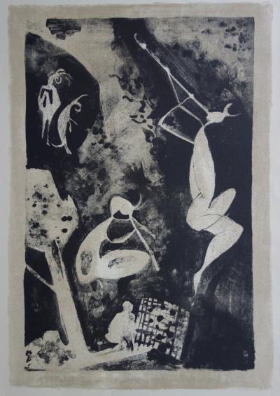 BOCION : Le Prisonnier et les Faunes de Picasso - Lithographie originale Signée 2
