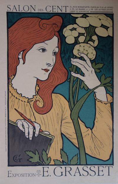 E. Grasset - Exposition de Grasset, Lithographie originale  (1896-1900) 2