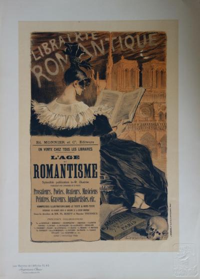 Libraire romantique, Lithographie originale  (1896-1900) 2