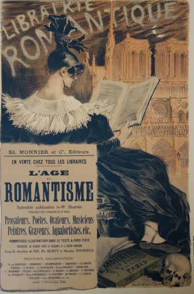 Libraire romantique, Lithographie originale  (1896-1900) 2