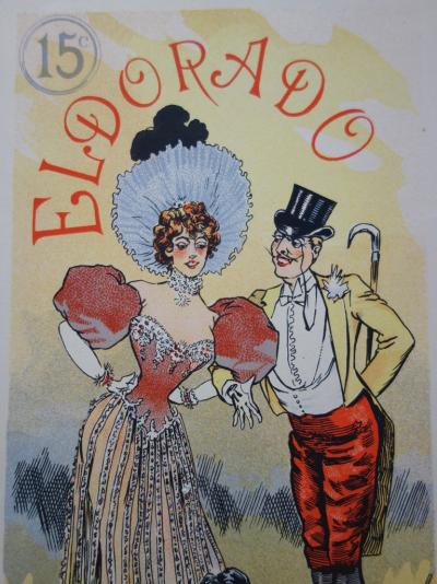 Albert GUILLAUME - Eldorado, Lithographie originale signée  (1897) 2