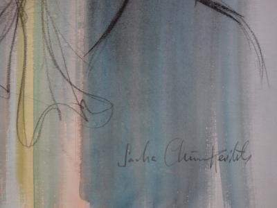 Sacha CHIMKEVITCH : Dans la lumière - Aquarelle originale signée 2