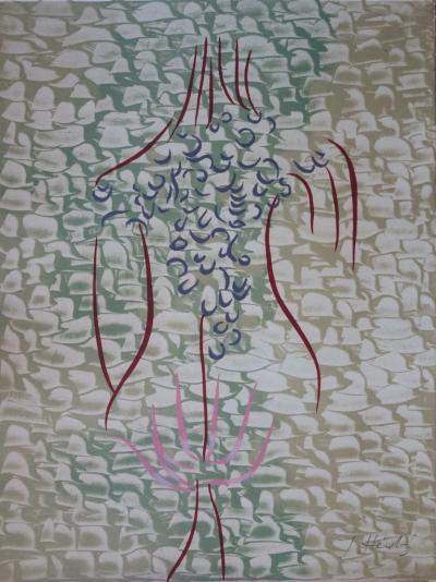 Jacques HEROLD : Femme-fleur - Lithographie originale Signée 2