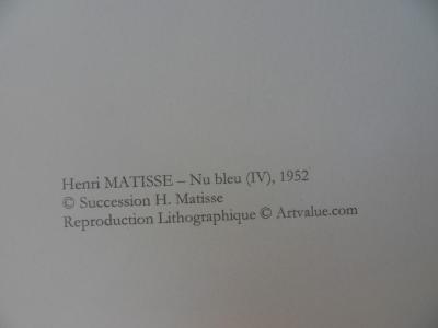 Henri MATISSE (1869-1954) - Nu bleu IV, Lithographie 2