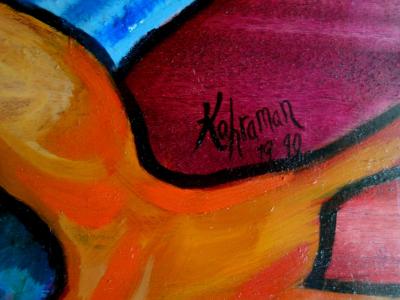 Hassan Ertugrul KAHRAMAN : Entre matin et midi - Acrylique sur panneau signé 2