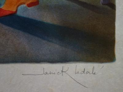 Janick LEDERLE : Femmes de Mykonos - Lithographie originale signée 2