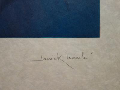 Janick LEDERLE : Pannier fantastique - Lithographie originale signée 2