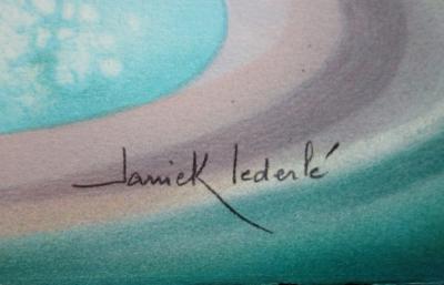 Janick LEDERLE : Régate fantastique - Lithographie originale signée 2