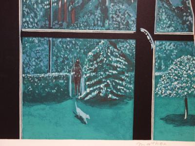 Mathon : Hommage à Magritte - Lithographie originale signée 2