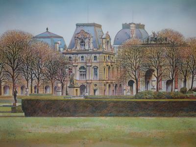 Rolf RAFFLEWSKI : Le Musée du Louvre - Lithographie originale signée 2