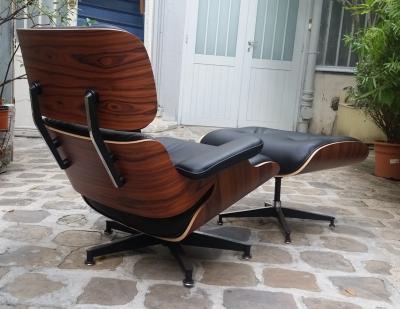 Charles Eames - fauteuil lounge noir grainé 2