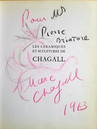 Marc Chagall - dessin signé, daté et dédicacé 2