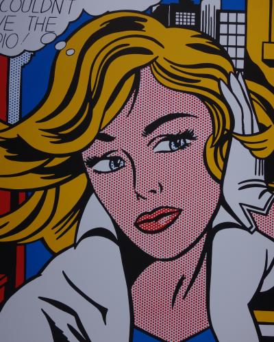 Roy Lichtenstein (d’après) : May be Girl  - Sérigraphie 2