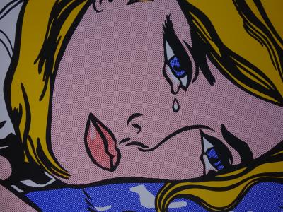 Roy Lichtenstein (d’après) : Sad Girl  - Sérigraphie 2