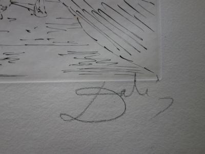 Salvador Dali : Marchand arrivant en ville - Gravure originale signée 2