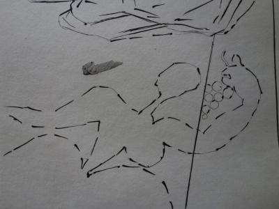 Salvador Dali : La tentation des moines en chemin - Gravure originale signée 2