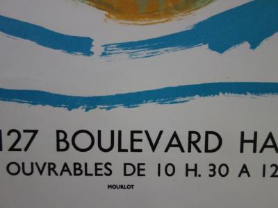 Francisco BORES : Compositon abstraite - Lithographie originale - Mourlot 1964 2