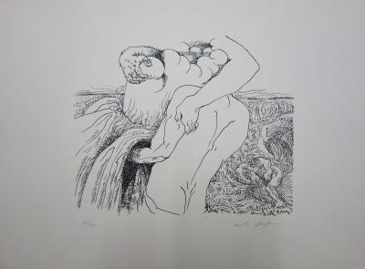 André MASSON - Grotte sensuelle, Lithographie originale signée 2