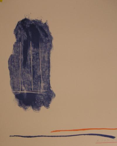 Robert  MOTHERWELL - For St Gallen, 1971 - Lithographie ORIGINALE  signée au crayon 2