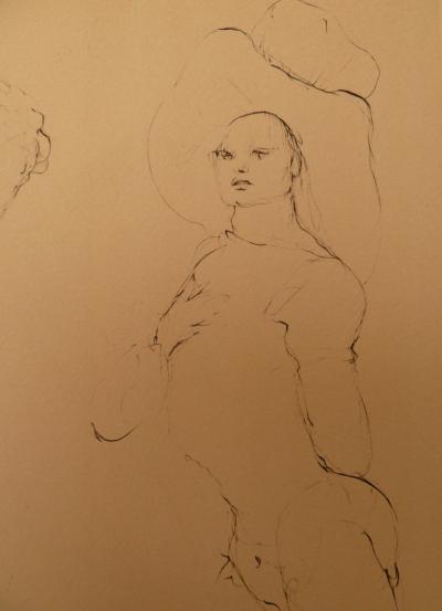 Leonor FINI - Femme et son amant - Gravure originale signée 2