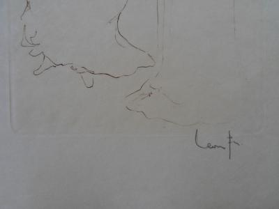 Leonor FINI - Femme à la lettre - Gravure originale signée 2