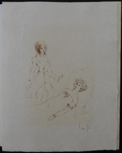 Leonor FINI - La belle et son prince charmant - Gravure originale signée 2