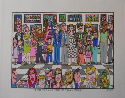 James RIZZI - Friends and fans of James Rizzi, 2004 - Lithograph 2