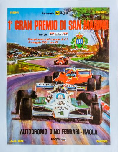 Affiche 1er Grand Prix de Saint-Marin
