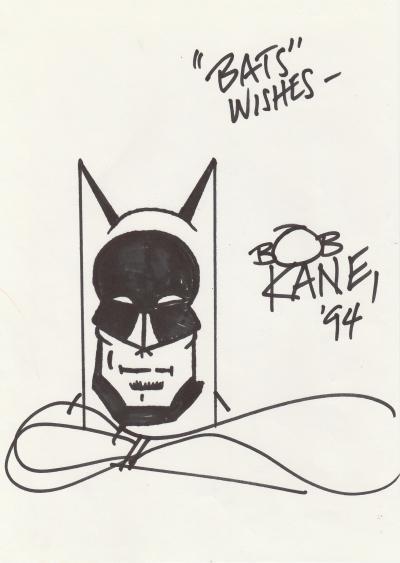 Bob KANE [Batman] – Dessin daté, signé 2