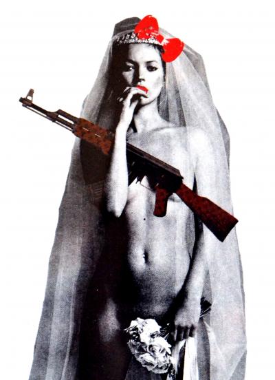 Death NYC - Kate Moss AK - Sérigraphie originale numérotée et signée - (Édition limitée à 100 épreuves) 2