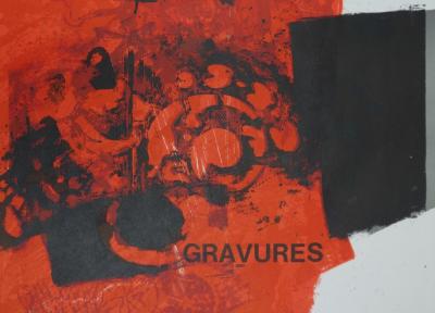 Antoni CLAVE Intérieur : Fleurs abstraites - Lithographie originale signée, 1975 2