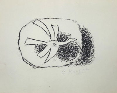 Georges BRAQUE - Oiseau noir - Gravure signée au crayon 2