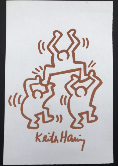 Keith HARING (1958-1990) Personnages, dessin au feutre, 2